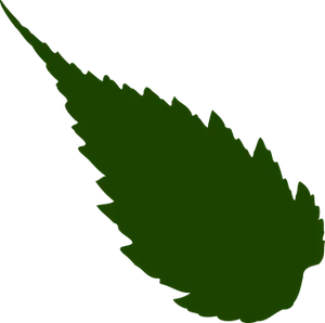 Green Leaf Silhouette PNG image