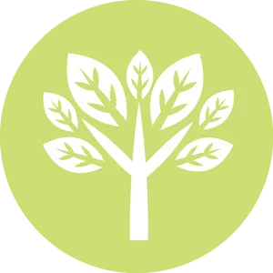 Green Leaf Tree Icon PNG