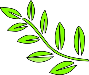 Green Leaf Vector Art PNG image