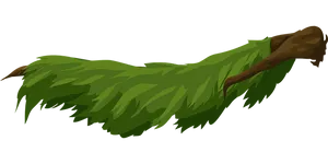 Green Leafy Tree Branch Illustration PNG image