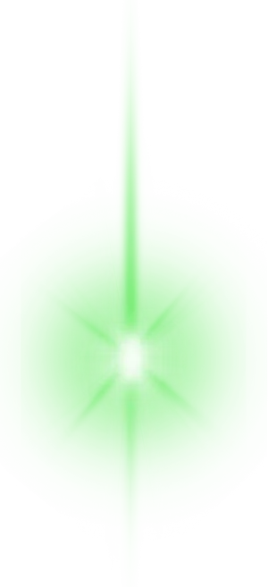 Green Lens Flare Effect PNG image