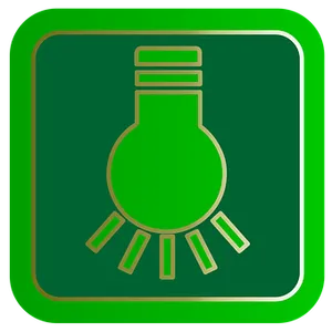 Green Lightbulb Icon
