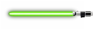Green Lightsaber Illuminated PNG image