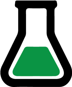 Green Liquidin Beaker Icon PNG image