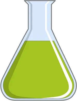 Green Liquidin Flask PNG image