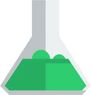 Green Liquidin Flask Icon PNG