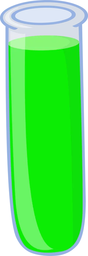 Green Liquidin Test Tube PNG