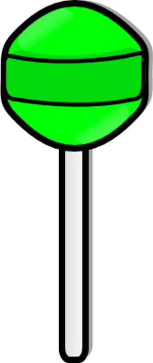 Green Lollipop Illustration