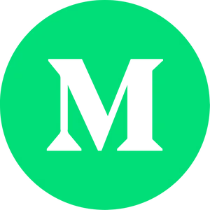 Green M Letter Logo