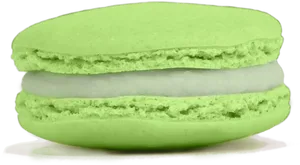 Green Macaron Sweet Treat PNG image