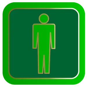 Green Male Sign Icon PNG
