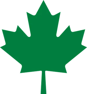 Green Maple Leaf Graphic PNG image