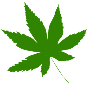 Green Maple Leaf Icon