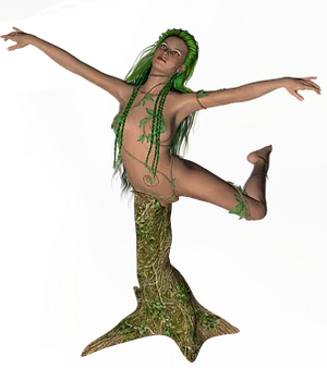 Green Mermaid Fantasy Art