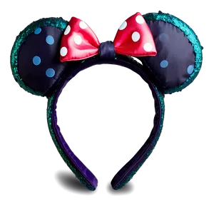 Green Minnie Mouse Ears PNG Svd