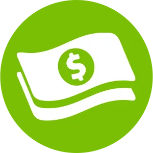 Green Money Icon PNG image