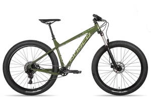 Green Mountain Bike Side View PNG