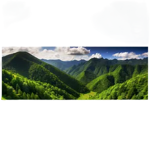 Green Mountain Range PNG Bjk82