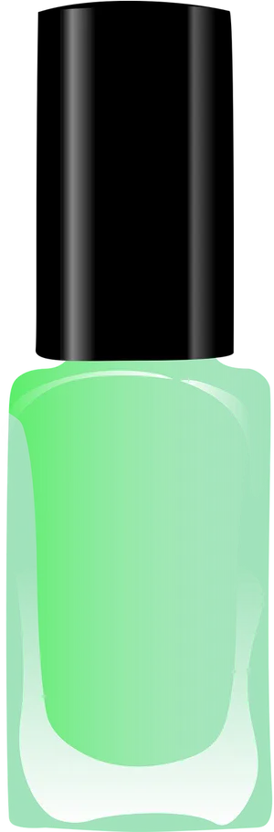 Green Nail Polish Bottle