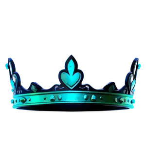 Green Neon Crown PNG 66