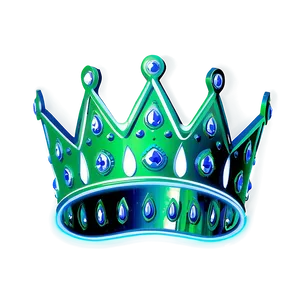Green Neon Crown PNG Ago PNG