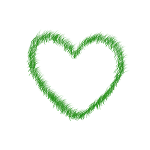 Green Neon Heart Shaped Outline PNG image