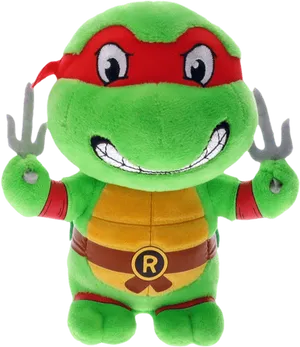 Green Ninja Turtle Plush Toy PNG image