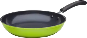 Green Nonstick Frying Pan PNG image