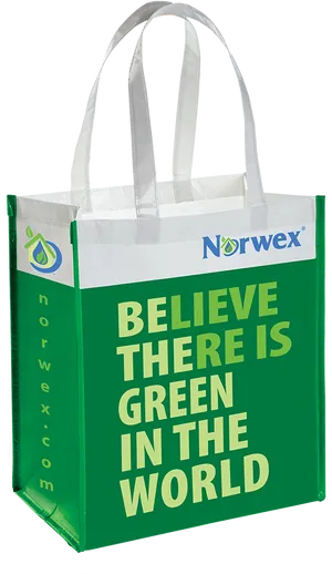 Green Norwex Tote Bag PNG image