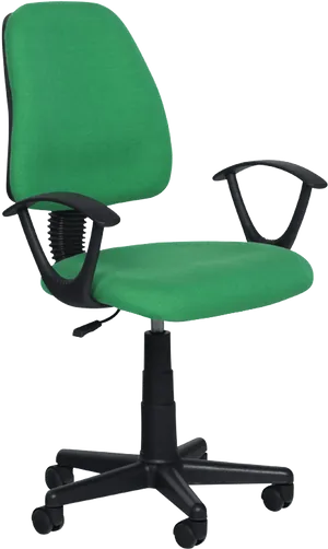 Green Office Chair Isolated