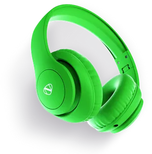 Green Over Ear Headphones PNG