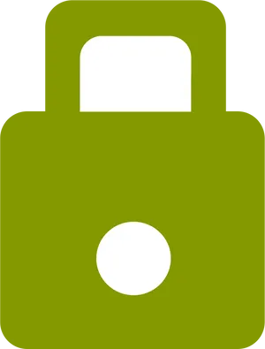 Green Padlock Icon PNG image