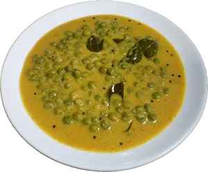 Green Pea Curry Dish PNG image