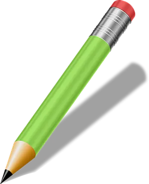 Green Pencil Black Background