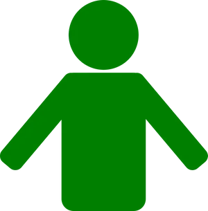 Green Person Icon Clipart PNG image