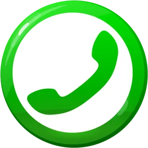 Green Phone Icon Clipart PNG image