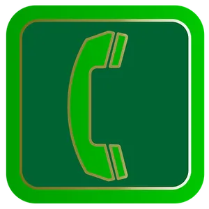 Green Phone Icon PNG image