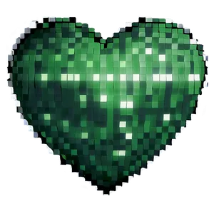 Green Pixel Heart Png 98 PNG image