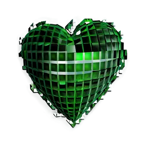 Green Pixel Heart Png Yia PNG image