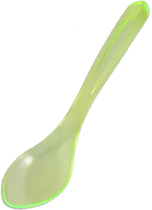 Green Plastic Spoon PNG