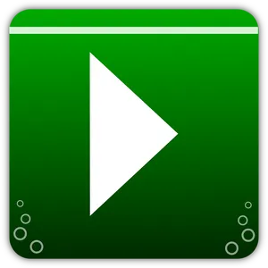 Green Play Button Icon