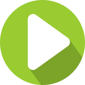 Green Play Button Icon PNG image