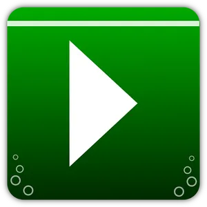 Green Play Button Icon