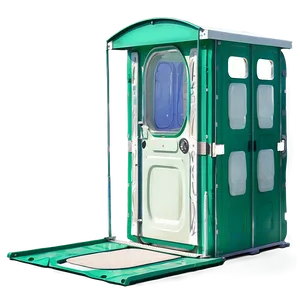 Green Portable Toilet For Parks PNG 06212024 PNG