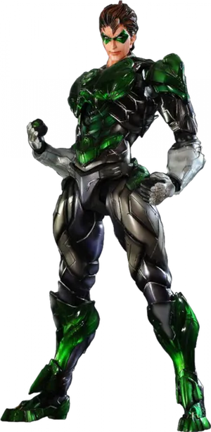 Green Power Armored Hero
