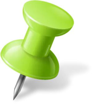 Green Push Pin Graphic