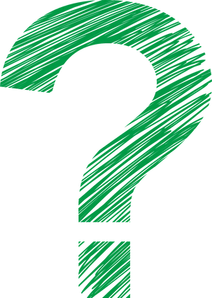 Green Question Mark Design PNG image