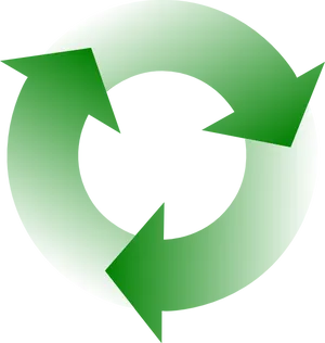 Green Recycle Arrows Transparent Background PNG image