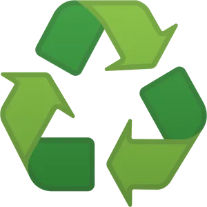 Green Recycle Symbolon Blue Background.png PNG image