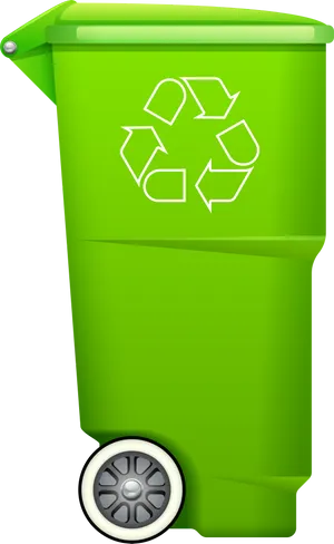 Green Recycling Bin Graphic